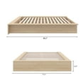 thumbnail image 5 of Nexera James Queen Size Platform Bed Frame, Natural Blonde Oak, 5 of 6