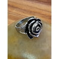 thumbnail image 3 of ELYA Jewelry Women's Blooming Rose Cocktail Steel Ring (20mm), 3 of 8