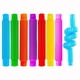 thumbnail image 1 of uds juguetes coloridos de tubo antiestrés tubo elástico de plástico descompresión alivio del estrés juguetes sensoriales niños regalos de desarrollo temprano brillar Hogar, 1 of 5