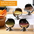 thumbnail image 3 of Sugar Bowl Stainless Steel Sugar Creamer Pots Candy Bowl Spherical Kitchen Seasoning Boxes Bottle Flip Cup Baptism Sugar Can Jar, 3 of 12