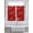 Red, variant on Valentine's Cardinal Bathroom Window Curtain, Red Love Heart Birds Branch Light Filtering Coffee Kitchen Curtains, Bedroom Living Room Curtains 2 Panel 84"x45"