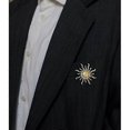 thumbnail image 3 of Stylish Outfit Sunbeam 18k Gold Plated Brooch Brass High Quality Brooches And Pin Women Statement Vintage Luxury Jewelry Hot Silver 18K Gold Plated, 3 of 5