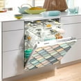 thumbnail image 2 of Yayeee Magnetic Dishwasher Cover for The Front Decoration Home Kitchen Machine Sticker Protector, Green Art Pattern, 2 of 6