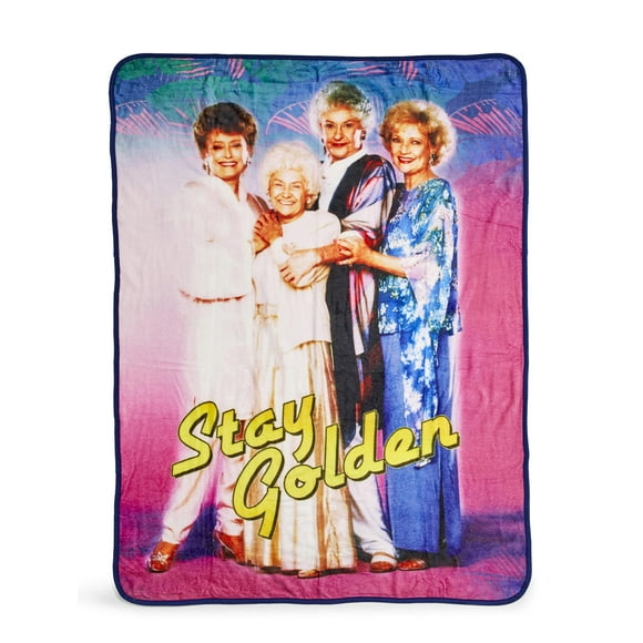 The Golden Girls Stay Golden 45 x 60 Inch Fleece Throw Blanket