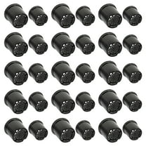 CATIEBYE Planter Nursery Pot Plastic Black 20Pcs for Balcony
