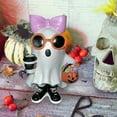 thumbnail image 3 of WKSCLPAI Halloween ghost statue,Cute ghost figurine,Purple Halloween decoration,Indoor/Outdoor Resin Figurine,Spooky Party Prop & Gift, 3 of 8
