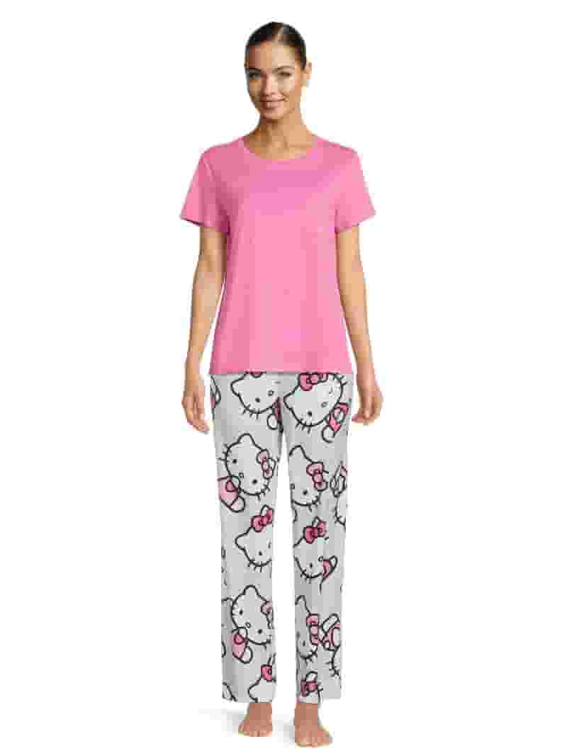 Hello Kitty Women's Wink Allover Print Lounge Pants, Size XS Hello Kitty Women's Wink Allover Print Lounge Pants, Size XS