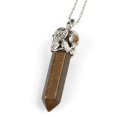 thumbnail image 1 of Natural Stones Healing Point Pendants Necklaces Leaf Jewelry, 1 of 6