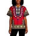 thumbnail image 6 of CONZONE Men's African T-Shirts Short Sleeve T Shirts for Men Casual Crew Neck Traditional Graphic Lightweight Tees Soft Cozy Athletic Tops, 6 of 7