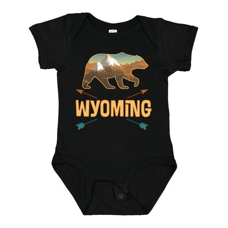 

Inktastic Wyoming Vacation Bear Silhouette Gift Baby Boy or Baby Girl Bodysuit