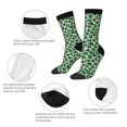 thumbnail image 4 of Fotbe Happy St. Patrick's Day Calcetas Largas con Estampado para Hombre y Mujer – Calcetas de Compresión Transpirables y Elásticas, Viajar y Uso Diario Talla 5-11, 4 of 6