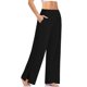 thumbnail image 2 of Pantalones de Yoga Deportivos de Moda Pantalones Sueltos Sólidos Con Bolsillos Activos de Cintura Media Alta Odeerbi ODB-6, 2 of 5