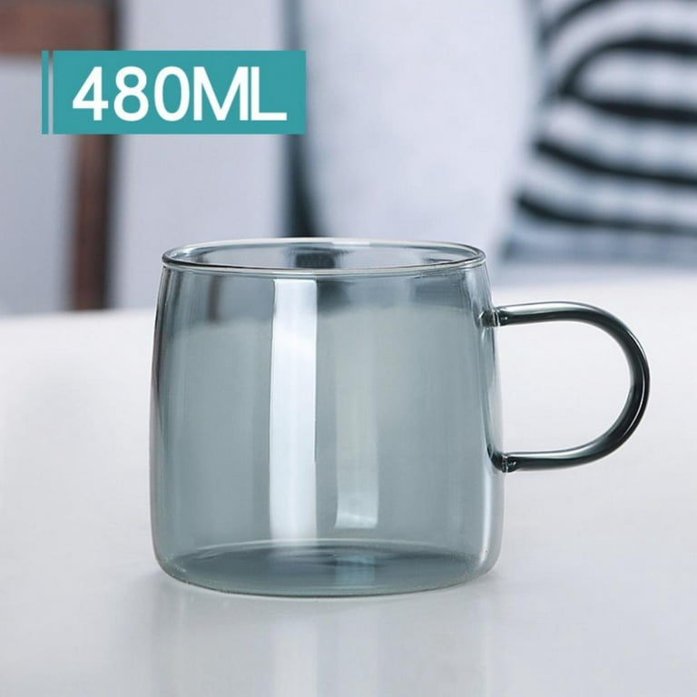Glass Coffee Mugs Large Glass Cup For Beverage Juice Heat