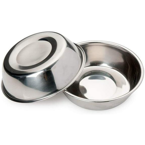 Bonza | Replacement Stainless Steel Dog Bowls (Set of 2) for Pet Feeding Station | For Cats and Small Dogs | 12oz (Pack of 2)