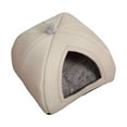 thumbnail image 5 of Cave Pet Bed Dog Tent Washable Nonslip Bottom Cat Warm House Cushion Blanket for Gray L, 5 of 8