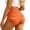 Orange, variant on Women's Cut Out Yoga Shorts Scrunch Booty Hot Pants High Waist Gym Workout Active Lifting Sports Leggings