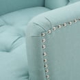 thumbnail image 5 of Medford Fabric Club Chair, Light Blue, 5 of 8
