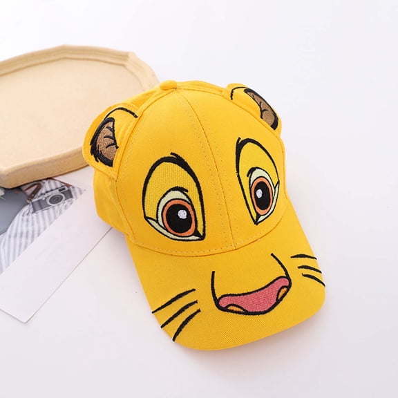 TrendOFT Summer Outdoor Wear Kids Baseball Caps 3D Cartoon Lion Embroidery Sun Protection For Toddler Boys And Girls Wear Kids Hats