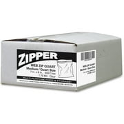 Webster Zipper Quart Size Storage Bags, 500 count
