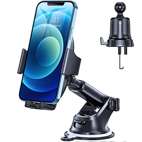 Miracase 2021 Military Grade Universal Cell Phone Holder For Car Ultra Stable Strong Suction Hands Free Dashboard Windshield Air Vent Car Phone Holder Mount Fit For All Mobile Phones Walmart Com<script async src=