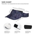 thumbnail image 3 of Pofeuu Watercolor Indigo Print Sunscreen Visor Cap Adjustable Sport Empty Top Baseball Sun Cap for Men Women Sports Outdoor Headwear, 3 of 7