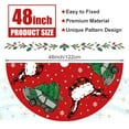 thumbnail image 3 of Christmas Tree Skirt Red Tree Skirts Christmas Vacation Xmas Tree Skirt Tree Mat 48 Inch Winter Christmas Decorations for Home, 3 of 6