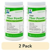 (2 pack) Quality Choice Clear Prebiotic Fiber Supplement Powder for Digestive Health - Tasteless, Non-Thickening Formula - 62 Servings, 8.3 Ounces - Ideal for Adults & Children 6 & Up Daily Fiber Powder
