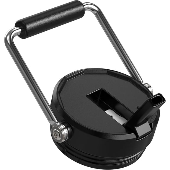 Jmoe USA Straw Lid for RTIC Jugs | Fits Half Gallon and One Gallon Water Bottles | Flip Straw Design, Tougher Grip, Thicker Steel, and Better Gasket | Made of BPA Free, Food-Grade Plastic