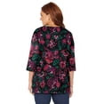 thumbnail image 2 of Catherines Women's Plus Size Easy Fit 3/4-Sleeve V-Neck Tunic, 2 of 4