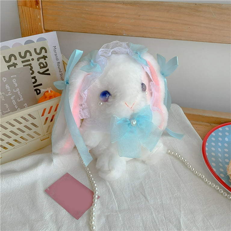 Stuffed Animal Rabbit Backpack, Cute Rabbit Stuffed Bags