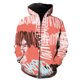 thumbnail image 1 of Sudadera con capucha y cremallera para hombre, diseño de grafiti de arte abstracto, para adolescentes, de gran tamaño, moderna, estilo hip hop, para primavera, con estampado 3D, divertida y a la moda., 1 of 6