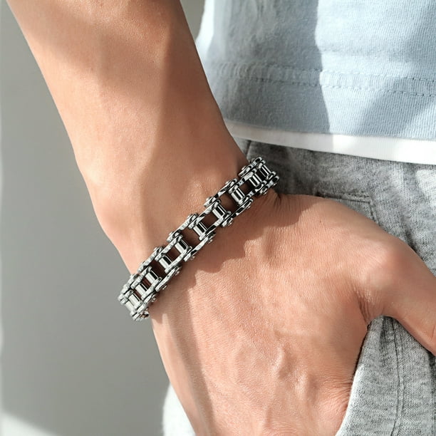 Bicycle chain outlet bracelet stainless steel