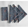 thumbnail image 6 of Vargottam Persian Garden Cotton Muslin Napkins - Set of 12, 20x20 Inches, Blue, Ideal for Romantic Dinners, Spring Gatherings, and Everyday Elegance - Machine Washable, 6 of 8