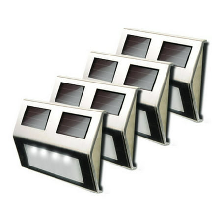 Metal Solar Deck Light - Stainless Steel - pack of