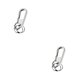 thumbnail image 2 of Llavero de hombre Yuarrent con hebilla chapado en aleación de Zinc 2piezas Plata, 2 of 6