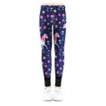 thumbnail image 4 of Mepaouo Girls Printed Fleece Lined Leggings Thick Thermal Tights Winter Warm Ankle Length Pants Navy 8-10 Years, 4 of 4