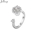 thumbnail image 1 of Multiple Style Anxiety Ring Fidget Spinner Rings for Women Star Moon Butterfly Flower Spinning Ring Rotate Freely Jewelry 2023 214, 1 of 6