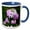 Blue/White, variant on 3drose, Pink and White Phlox Flowers Pink and White Flowers, 15oz Two-tone Blue Mug