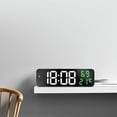 thumbnail image 2 of Mirror Large Digital LED Clock Home Electronic Alarm Clock Large Screen Plug in Clock Wall Mounted, 2 of 12
