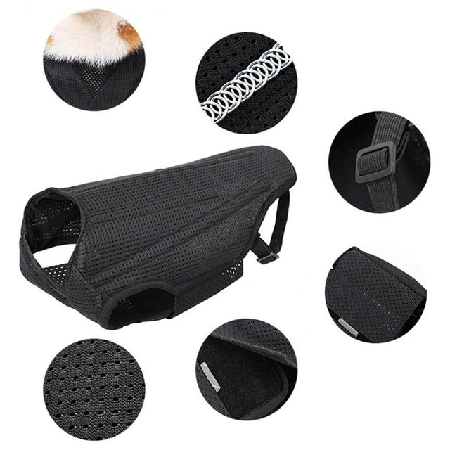 Maoww Dog Back Brace Pet Back Pads Flexible Back Support Wrap for Injured Old Dogs M