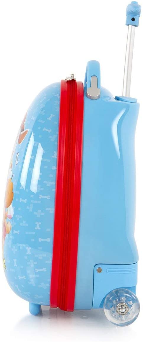 Pink Trolls Kids Hardside Luggage Egg Shaped Carry-On Kids Suitcase Travel Trolley 18 Inch