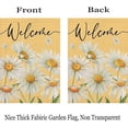 thumbnail image 5 of Yellow Daisy Floral House Flag 28x40 Inch Double Sided for Outside, Small Burlap White Petal Flower Bloom Seasonal Spring Summer Holiday Yard Flag Outdoor Decoration, 5 of 6