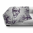 thumbnail image 3 of Mexican Soft Flannel Fleece Throw Blanket, Words with Spooky Skull Head Among Tree Branches Calaveral Carnival Holiday Graphic, Cozy Plush for Indoor and Outdoor Use, 50" x 60", Purple, by Ambesonne, 3 of 6