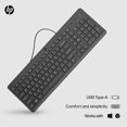 thumbnail image 3 of Hewlett-Packard - HP 150 Wired Keyboard, 3 of 8