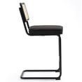 thumbnail image 5 of Set of 2 Adan Iron Frame Dark Brown Faux Leather Counter Stool, 5 of 6