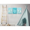 thumbnail image 2 of Awkward Styles Blue Canvas Decor My Baby Kids Room Wall Decals Kids Room Funny Elephant Art for Kids Animal Art My Baby Set of 3 Canvas Newborn Baby Room Canvas Wall Decor Mother Quotes Canvas Art, 2 of 4