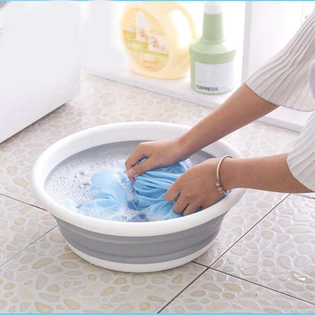 Tebru Portable Basin,Portable Folding Wash Basin MultiPurpose Basin for Home Kitchen Outdoor