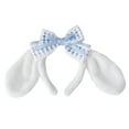 thumbnail image 2 of Eoperou Cute Bow Headband with Fuzzy Ears Cosplay Prom Halloween Soft Elastic Hairband for Kids Adults Girls, 2 of 8
