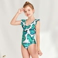 thumbnail image 6 of Swimsuit Print One Piece Swimsuits Teen Bathing Suit for Teens 11-12 Years Girls fashion, 6 of 9