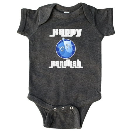 

Inktastic Happy Hanukkah Dreidel Gift Baby Boy or Baby Girl Bodysuit
